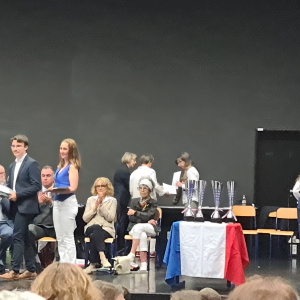 Remise des Prix : Nolan Kerbrat (3è) et Mme Marin, enseignante