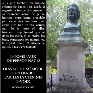 i-tombeaux de personnages de Balzac